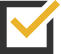 Icon of a Yellow Checkmark